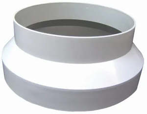 Rangehood Ducting: Reducer Simx Ducting 150/125mm Plastic