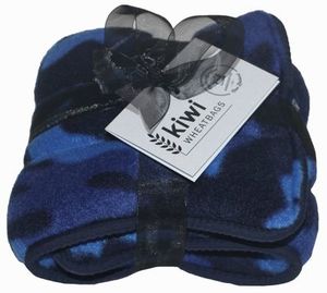 Polar Fleece Wheat Bags Kiwi Wheatbags: Blue Camo Polar Fleece Wheat Bag