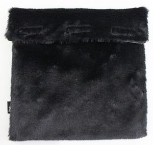Pet Wheat Bags Kiwi Wheatbags: Black Furry Pet Wheat Bag
