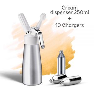 Products: 250ml Cream Dispenser + 10pk Cream Chargers