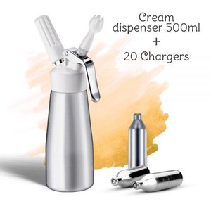 Products: 500ml Cream Dispenser + 20pk Cream Chargers