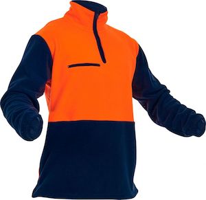 Caution Hi-Vis D/O Polar Fleece 1/2 Zip Tunic