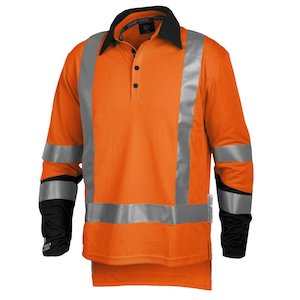 Polos: Stoney Creek HI VIS SILVERDRY Long Sleeve Polo