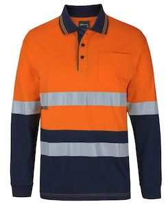 Polos: JB'S Hi-Vis Day/Night Cotton Polo L/S