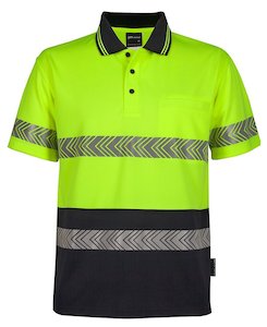 Polos: JB's Hi Vis S/S Segmented Tape Polo