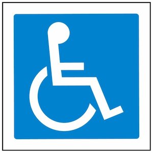 Signs: DISABLED TOILET SIGN