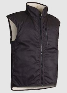 Styx Mill Oilskin Shearling Vest (No tail)
