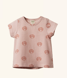 Josie Tee SCALLOP SHELL ROSE DUST PRINT