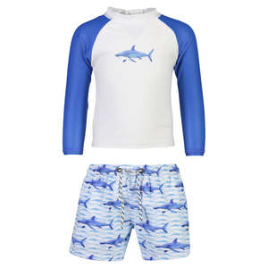 Snapperrock: School of Sharks Baby LS set
