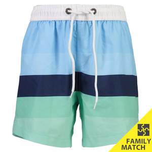 Snapperrock: Blue Mint Stripe Boardies