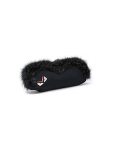 Outlet: HANDMUFF WITH FUR BLUE