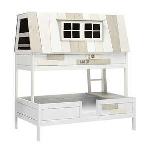 Bedroom: HANGOUT ON 5141 / LUXURY SLATTED BASE-WHITEWASH