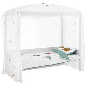 Bedroom: FAIRY DUST FOUR-POSTER BED/STANDARD SLATS WHITE