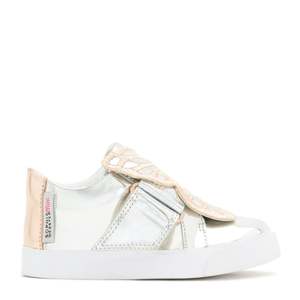 Size Eu28: BUTTERFLY LOW TOP INFANT Silver & Rose Gold