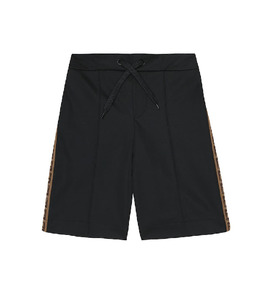 FENDI LOGO TAPE TRACK SHORTS