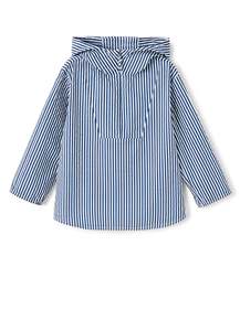 Il Gufo: SHIRT L/S WHITE/BLUE