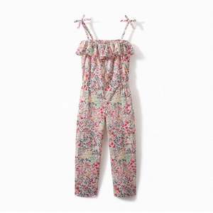 Ss21: GIRLS' LIBERTY FABRIC ROMPER RASPBERRY