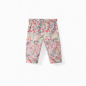Ss21: Floral Print Pants Yellow