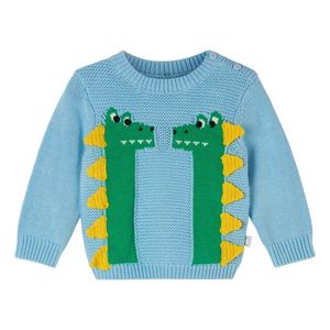 Organic Cotton Crocodile Jumper Blue