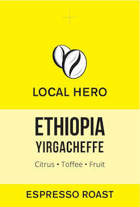 coffee: Ethiopia Yirgacheffe  - 250g Espresso