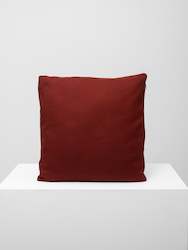 Cushions: SALE Square Cushion, Red Wine Cotton