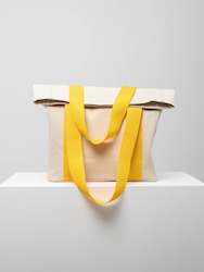 SAMPLE Roll Down Heavy Canvas Bag, Yellow Strap