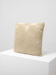 Cushions: SALE Square Cushion, Ecru Checkerboard