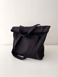 SAMPLE Roll Down Heavy Canvas Bag, Black
