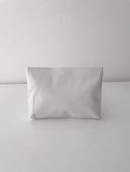 SECOND Block Colour Pouch, white