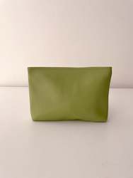 Bags: PRELOVED Block Colour Pouch, Pistachio