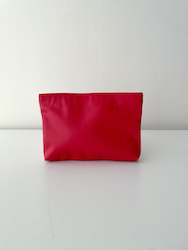 Bags: PRELOVED Block Colour Pouch, Red
