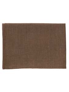 Products: Linen Tea Towel, Brown