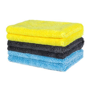 KLCB Wax Towel Yellow 30x40cm Dual-Sided Microfiber Towel