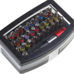 32-Piece S2 Steel Color Coded Screwdriver Bit Set