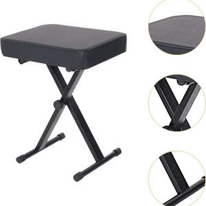 Adjustable Folding Piano Bench – 4-Level Height