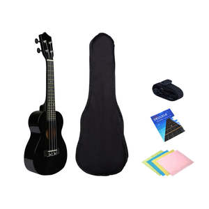 21 inch Ukulele Mini Guita Beginner Kit-Black