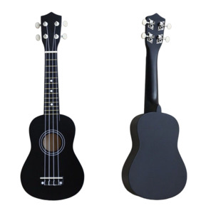 21 inch Ukulele Basswood Acoustic Mini Guitar-Black