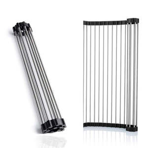 Over the Sink Multipurpose Roll-Up Dish Drying Rack