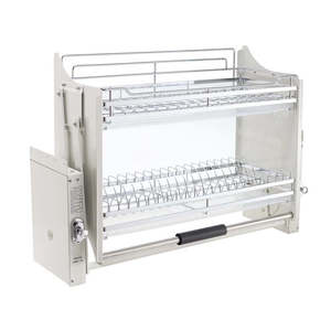 2 Tier Pull-Out Cabinet Organizer Drop Down-900MM