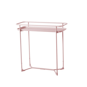 Modern Loft Metal Side Table Flower Stand Rectangle-Pink