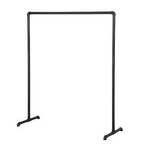 Industrial Freestanding Pipe Clothing Rack 150X150cm-Black