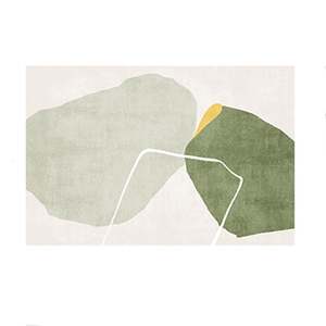 Modern Abstract Non-Shedding Area Rug Semi-Sun 140X200CM