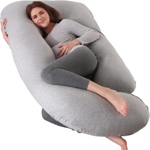 Pregnancy Pillow: Pregnancy Pillows U-Shape Full Body Pillow-Gray