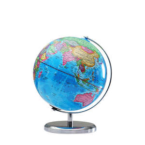 Sensor Night Light Lamp: Illuminated World Globe Decor LED Light 22cm