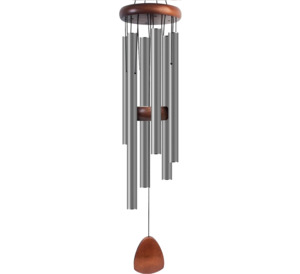 Outdoor Decoration: Large Aluminium Wind Chimes 93CM , Silver