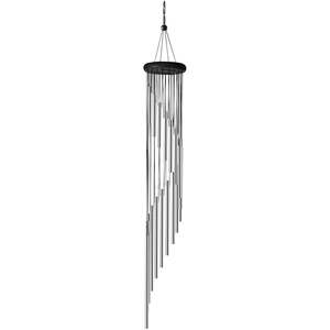 Outdoor Decoration: 18 Aluminum Alloy Tubes Large Wind Chimes-Sliver