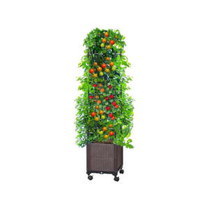 Tomato Planter Boxes with Wheels Raised Garden Bed