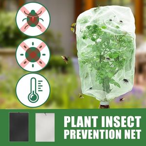 Plant Protection: Garden Plant Tree Fruit Cover Bug Net Barrier Bag 1x1.5m Black