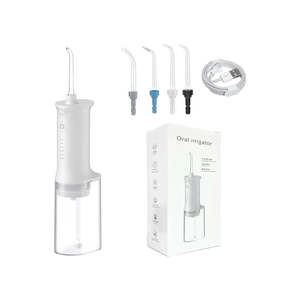 Bathroom Accessories: Portable Oral Irrigator for Teeth with 4 Nozzle