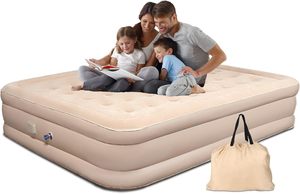 Outdoor Play: Automatic Inflatable Air Mattress with Built-In Pump